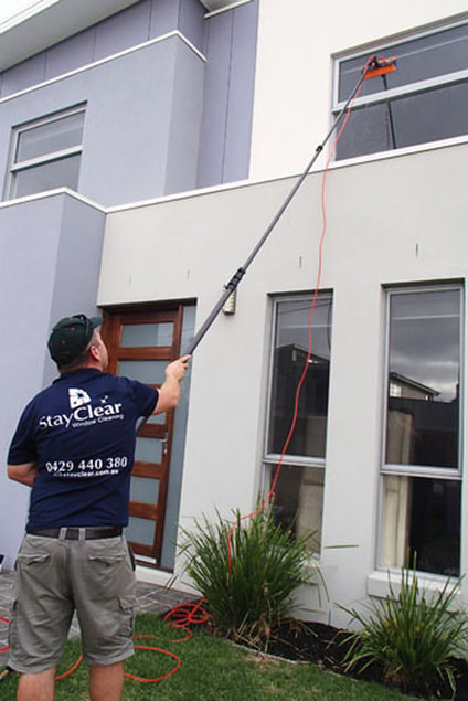 window cleaning Toorak Gardens with Water fed Pole