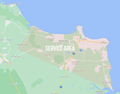 hervey bay service area map