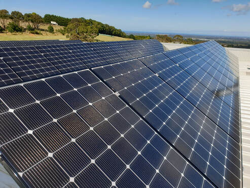 Hervey Bay Solar panels cleaned 4655