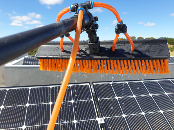 Cleaning solar panels in Hervey Bay with Pure Water
