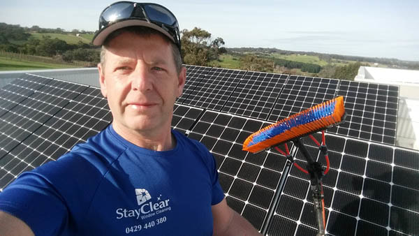 Solar panel cleaner Hervey Bay