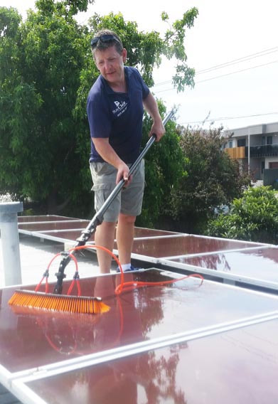 solar panel cleaning Hervey Bay 4655